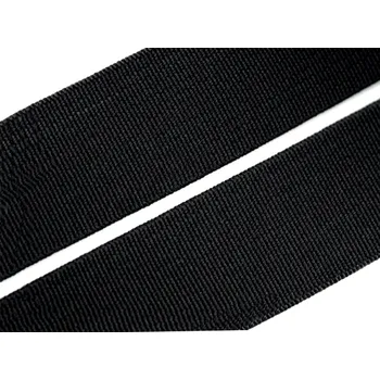Galanterie Pruženka hladká šíře 35 mm galonová černá POL, barva Černá