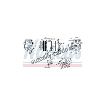 Chladič motoru Kompresor klimatizace NISSENS 890339