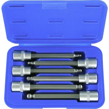 Gola hlavice Condor hlavice zástrčné 1/2", Inbus 5 - 12 mm, délka 140 mm, s koulí, sada 6 dílů - 100-02461