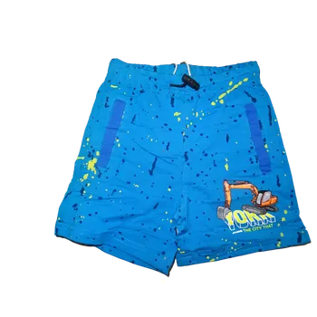 Chlapecké kraťasy Chlapecké modré kraťasy se oranžovým bagříkem 122