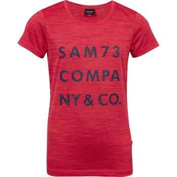 Dívčí tričko Dívčí triko s krátkým rukávem SAM 73 ABLAKA GT 568 JASNĚ RŮŽOVÁ 116