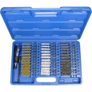 Brusný kartáč Condor kartáče válcové, vyměnitelné nástavce, 38 dílů, ocel, mosaz, nylon, pr.8-19mm - 100-02482