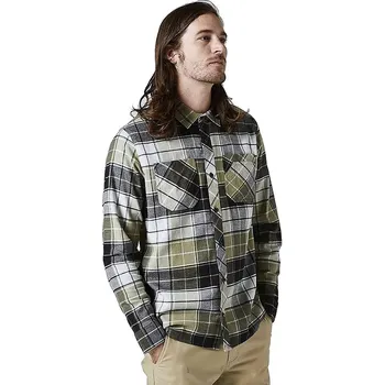 Pánská košile košile Fox Grainz Utility Flannel LS - Bark XXL