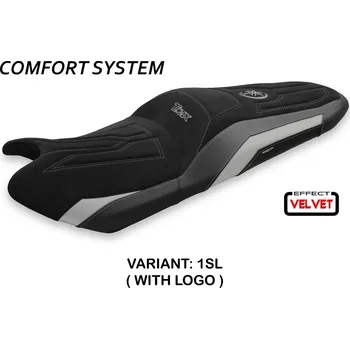 Moto sedlo TPZ Italia Potah sedla Yamaha T-Max (17-21) Scrutari 2 velvet comfort model potah sedla: s logem 5GL (gold)