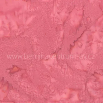 Hoffman 3018-349 bali batika růžová bavlněná látka patchwork