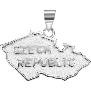 Přívěsek Olivie Stříbrný přívěsek MAPA ČR 6000 Ag 925; ≤2,3 g.