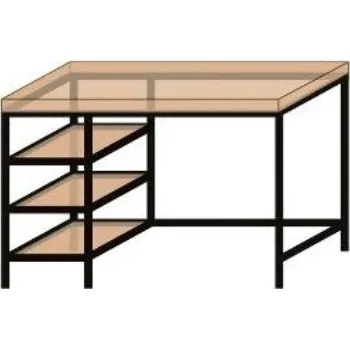 Psací stůl - K20 systém pracovní stůl černý mat Rozměr: 1500x800x600 mm