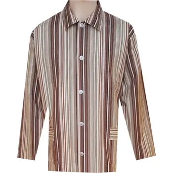 Pánské pyžamo Pánský Pyžamový Kabátek Plátěný FOLTÝN PPK03 Velikost: 2XL, Materiál: Plátno