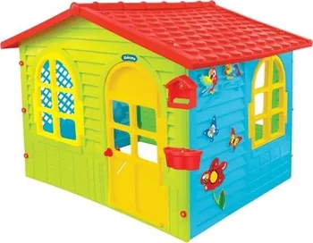 Dětský domeček Mochtoys Garden House 11640084 červená střecha
