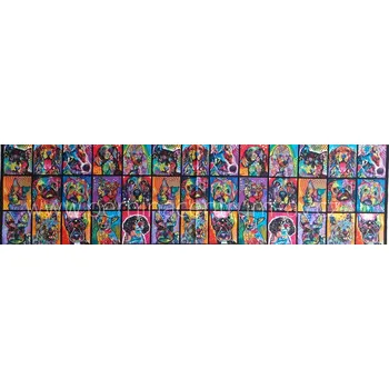 US 999-513 Panel Dog Days vícebarevná bavlněná látka patchwork