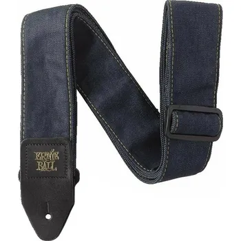 Kytarový popruh Ernie Ball 4059 Denim Strap INDIGO RINSE TAN STITCH - popruh