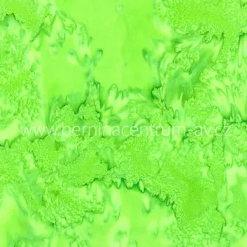 Hoffman 3018-321 bali batika zelená bavlněná látka patchwork