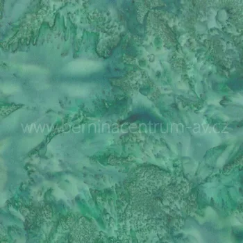 Hoffman 3018-418 bali batika zelená bavlněná látka patchwork