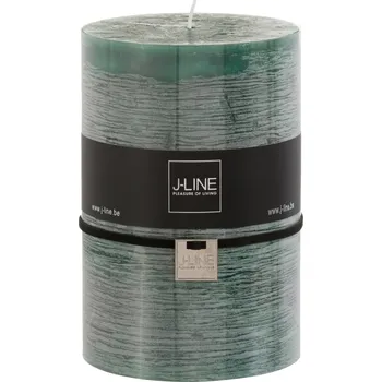 Svíčka Válcová svíčka tmavě zelená XL- 10*10*15 cm