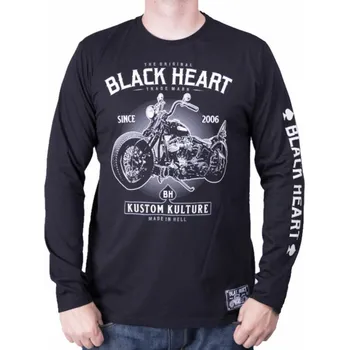 tričko pánské - MOTORCYCLE - BLACK HEART - 8333 - M