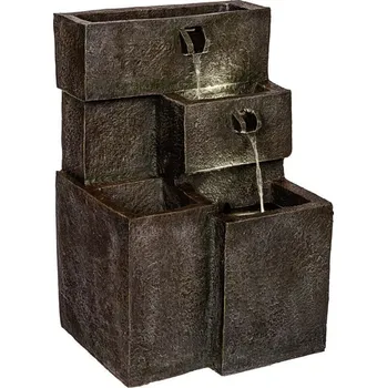 Zahradní dekorace a-market Kaskádová dekorativní vodní fontána 48x42x76 cm