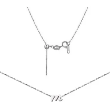 Šperk Šperky4U Ocelový náhrdelník s písmenem - OPD0260-M