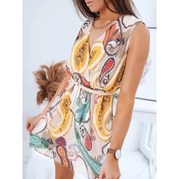 Dámské šaty Dámské šaty s potiskem květin POLA bílá