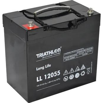 Trakční baterie TRIATHLON LL12055 (12V - 55Ah) Záložní baterie "long life"