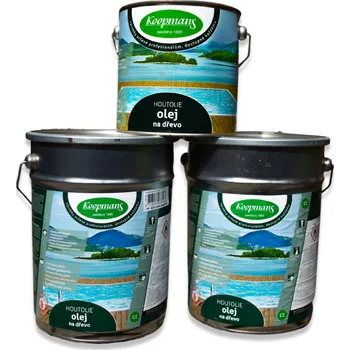 Olej na dřevo KOOPMANS HOUTOLIE BEZBARVÁ UV 2 x 5L + dárek k objednávce nad 1000Kč