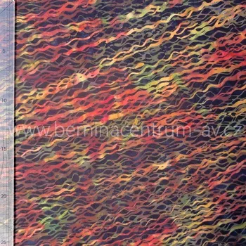 Hoffman 3352-330 bali batika potisk vícebarevná bavlněná látka patchwork