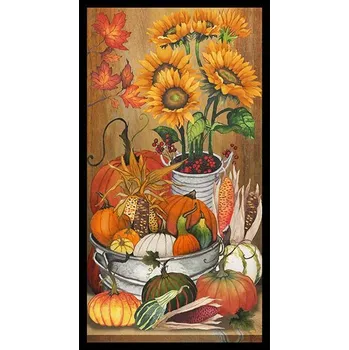 US Blank Quilting 999-527 Podzim panel velký vícebarevná bavlněná látka patchwork