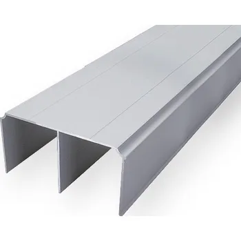 ALUPROFIL ALUPROFIL- kolejnice horní šířka 75mm Barva: Bronz, Délka: 2,35 m