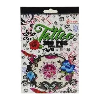 Odstranitelné tetování Tetování barevné 280ks v bloku 6 druhů