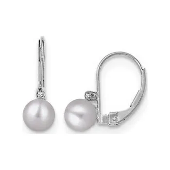 Náušnice Stříbrné náušnice s přírodní perlou STNAU01164F