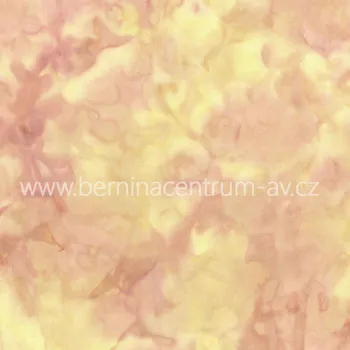 Hoffman 3018-351 bali batika žlutá bavlněná látka patchwork