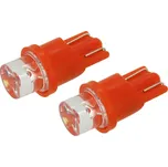 Compass Žárovka 1LED 12V T10 červená 2ks
