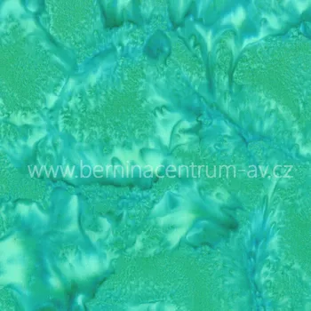 Hoffman 3018-371 bali batika zelená bavlněná látka patchwork