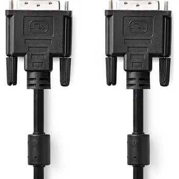 Video kabel Nedis propojovací kabel zástrčka DVI-D 24+1 pin – zástrčka DVI-D 24+1 pin, 3 m, černá (CCGP32001BK30)