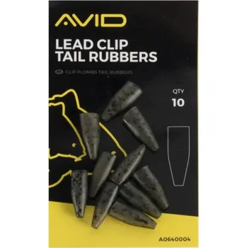 10ks - Gumový Převlek Avid Carp Outline Lead Clip Tail Rubbers