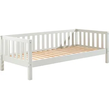 Postel Bílá borovicová postel Vipack Fritz 90 x 200 cm