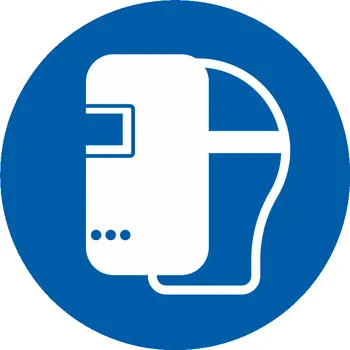 Použij svářečskou přilbu ISO 7010 samolepící vinylová fólie 200 x 200 mm