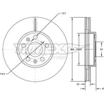 Brzdový kotouč TOMEX Brakes TX 72-73