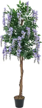 Umělá květina EuroPalms Vistárie 180 cm fialová