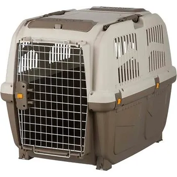 přepravka pro zvíře Trixie Transportní přepravka SKUDO 5, M, 59x65x79cm tmavě šedá/písková