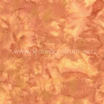 Hoffman 3018-013 bali batika oranžová bavlněná látka patchwork