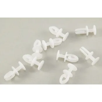 Galanterie Háček na záclony k navléknutí - bílá