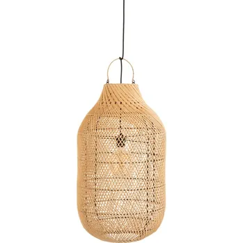 Stínidlo Závěsné přírodní ratanové stínidlo Cylsha - Ø 40*75 cm/ E27