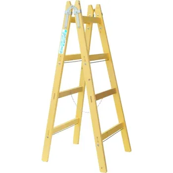 Žebřík Dřevěný stojací žebřík (štafle) 3,75 m| 60112