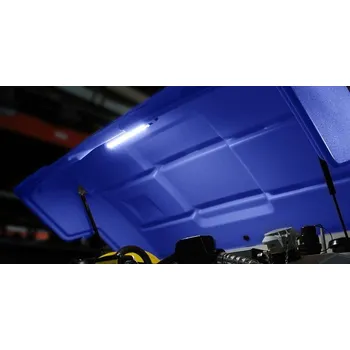 Palivové čerpadlo CEMO Víko k nádrži CUBE s teleskopickým zvedákem – modré(11142)