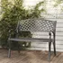 Zahradní lavice vidaXL Zahradní lavice z litého hliníku 102 cm černá