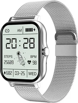 Chytré hodinky Wotchi Smartwatch WO2GTS stříbrné