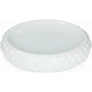 Mýdlenka MÖVE Podložka pod tuhé mýdlo PEARL bílá 12 x 3 cm +