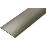 NOVÁK Přechodová lišta oblá 80mm elox titan samolepící, 1m AAPAE B8000-T-SK/1