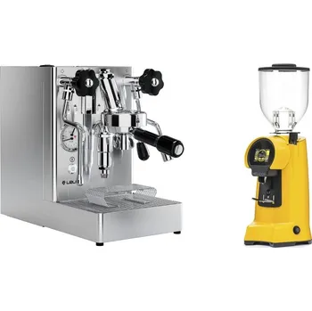 Kávovar Lelit Mara PL62X V2 + Eureka Helios 65, yellow