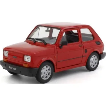autíčko Welly Fiat 126 Červený tmavý 1:21